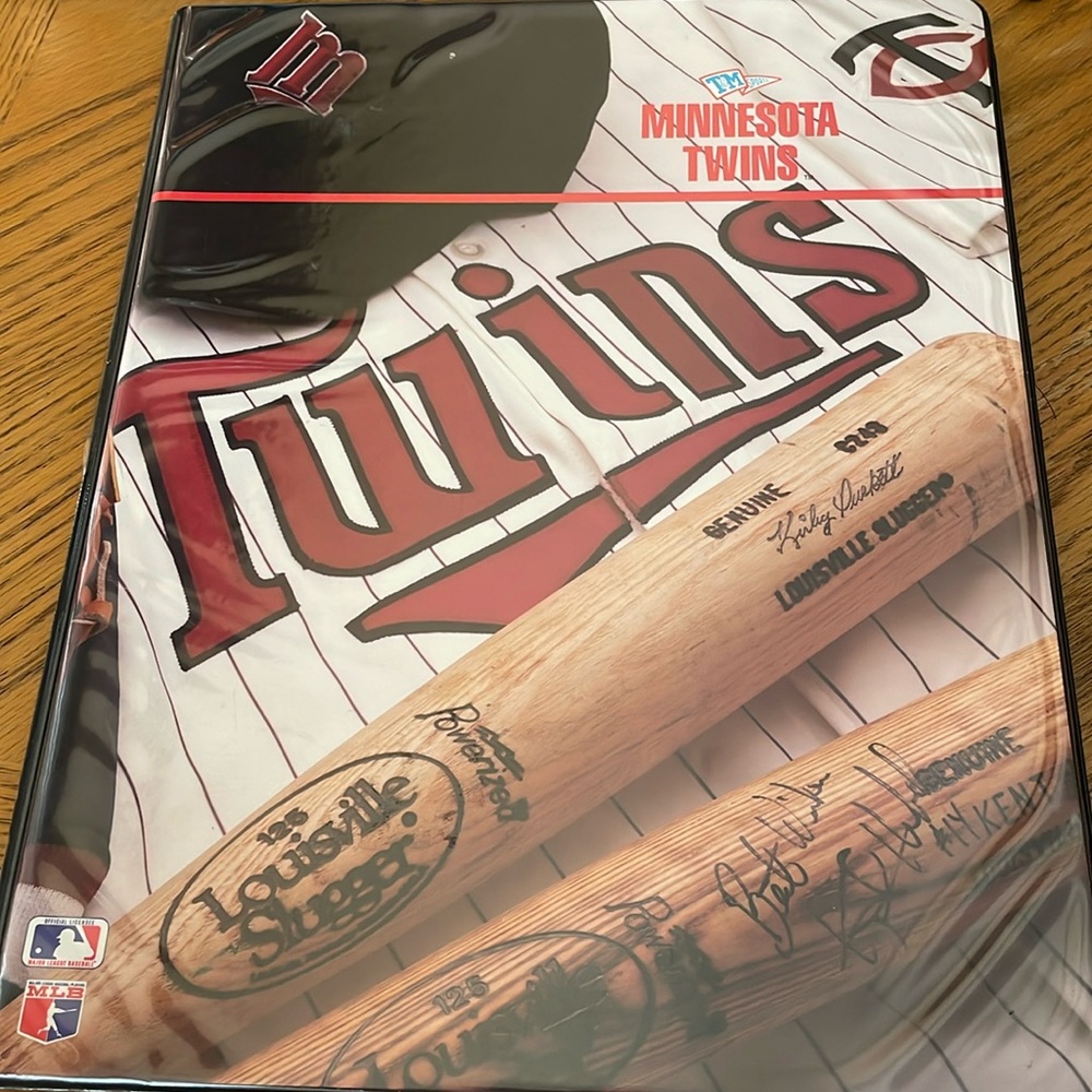 Minnesota Twins MLB Portfolio Folder 9 1/2” x 12”
